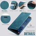 thumbnail image 2 of Funda tipo cartera para Samsung Galaxy S21 Ultra, de piel, con tarjetero, función atril, cierre magnético y bloqueo RFID de TPU a prueba de golpes, compatible con S21 Ultra, 2 of 8