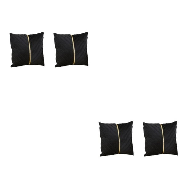 Matsuzay 2 unids/set transforma la sala de estar o el dormitorio con almohadas decorativas de rayas doradas Type1 NO1