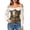 Gold, variant on Women's Shiny PU Underbust Corset, Sweetheart Neck Waist Trainer with Front Busks, Hourglass Body Shaper Cincher for Daily Outfit Black XXL