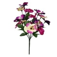 thumbnail image 2 of 1Pcs Magenta & Purple Realistic Artificial Pansy Bouquet - 13.8in Artificial Flowers For Home Decor, Fake Flowers For Decoration, Wedding Venue Accent & Photography Prop (C), 2 of 4