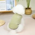 thumbnail image 3 of Yidarton New Padded Bread Clothing Vest Cotton Cloth Dog Clothes Autumn And Winter Warm Pet Clothing light brown, 3 of 8