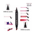 thumbnail image 2 of Marcadores Dibujo Doble Punta 204 Colores Malubero Con Bolsita Negra, 2 of 4