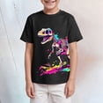 thumbnail image 2 of UAYOTSE 12M 3T 4T 5T Summer Little Boy Soft Cartoon Print T shirt Tops Crew Neck Casual Daily Wear for Toddler Boys,Sizes 9-10 Years, 2 of 4