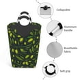 thumbnail image 4 of Bingfone Green Branch Olive Laundry Hamper,Large Canvas Fabric Lightweight Storage Basket Toy Organizer Dirty Clothes Collapsible, 4 of 6