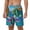 White, variant on Little Sea Turtles pattern Mens Swim Trunks with Compression Liner Stretch Beach Shorts Quick Dry with Zipper Pockets No-Chafing Board Shorts-