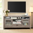 thumbnail image 5 of Costway TV Stand Tall Entertainment Center Hold up to 65'' TV w/ Glass Storage & Drawer, 5 of 12