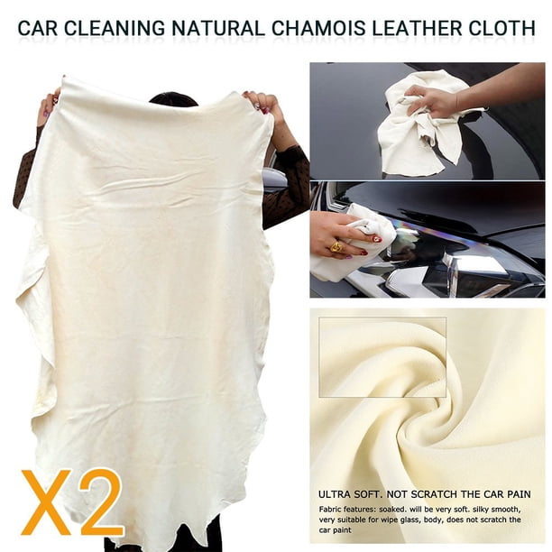 Lot De 2 Serviettes Ultra-absorbantes En PVA - 26x17 Pouces, Pour Séchage De Voiture Sans Traces