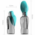 thumbnail image 3 of 800ml Portable Dog Water Bottle - Convenient Outdoor Travel Drinking Bowl for Dogs of All Sizes ShopWise Round, 3 of 9
