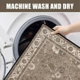 thumbnail image 2 of Washable Vintage Kitchen Mat 31"x20" Non Slip Soft Plush Low Profile Kitchen Rug, Distressed Medallion Oriental Style Sink Mat for Laundry Room Bedroom Office, 2 of 6