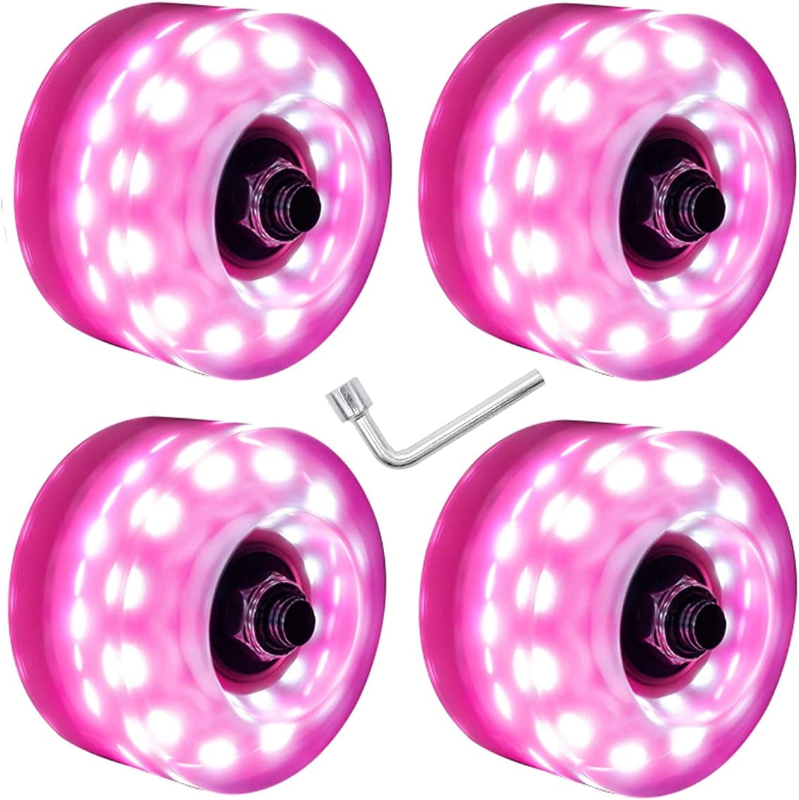 LUMINOUS - LED QUAD WHEELS LIGHT UP ROLLER SKATE WHEELS – ROVE SKATEHOUSE - View #10