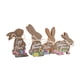 thumbnail image 3 of 4 piezas de decoraciones de conejo de Pascua, letreros de decoración de conejo, bloques de decoración de Pascua para comedor, 3 of 9