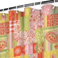 thumbnail image 3 of Pioneer Flower Floral Print Pattern Shower Curtain 84"x72", Bathroom Decorative Shower Curtain Set with 12 Hooks, Waterproof Washable, 3 of 6