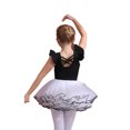 thumbnail image 2 of LYMAYTER Ballet Leotards Girls Toddler Tutu Dress Short Sleeve Party Costume (4-Tiered Layers)‌ 3Y-11Y, 2 of 8