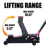 Hyper Tough 3 Ton Dual Pump Floor Jack for Cars, Trucks, and SUVs