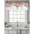 thumbnail image 4 of Autumn Fall Leaf Valances for Windows, Rod Pocket Kitchen Valance Curtains - Soft & Washable Small Window Treatment for Living Room,&nbsp;Bathroom, Thanksgiving , 42x12 Inch, 1 Panel, 4 of 9