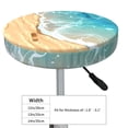 thumbnail image 4 of Picia Tropical Beach With Starfish Pattern Round Stool Covers Comfy Seat Covers Stretch Removable Washable Chair Slipcover Round Bar Chair Cushion Cover-13 inch, 4 of 7