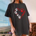 thumbnail image 4 of Womens T Shirts Graphic Tees Boho Women Workout Tops Womens Tops Dressy Casual 3/4 Sleeve V Neck Evening Party Shirts White, 4 of 6