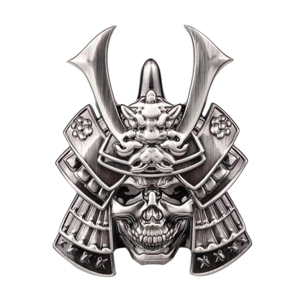 Adhesivo Samurai 3D, calcomanías para portátiles, maletas, , monopatín, coche, motocicleta, A- plateada Zulema pegatinas japonesas