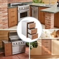 thumbnail image 3 of Tiroirs de Cuisine Extérieure 16 Pouces – Tiroirs pour BBQ à Triple Accès, Montage Affleurant, Acier Inoxydable Robuste avec Poignée – Rangement 28,5 Pouces H x 20,5 Pouces P pour Station de Gril de Patio et Îlot de BBQ, 3 of 6
