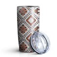 thumbnail image 2 of 20oz Tumbler with Lid and Straw Stainless Boho Geometric Pattern Steel Vacuum Insulated Water Coffee Tumbler Cup, Double Wall Vacuum Insulated Travel Mug Reusable Tumblers for Ice Drinks, 2 of 2