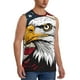thumbnail image 2 of Balery American Bald Eagle Camisetas sin mangas para hombre, absorbe la humedad y protege contra el mal olor.-X-Large, 2 of 7