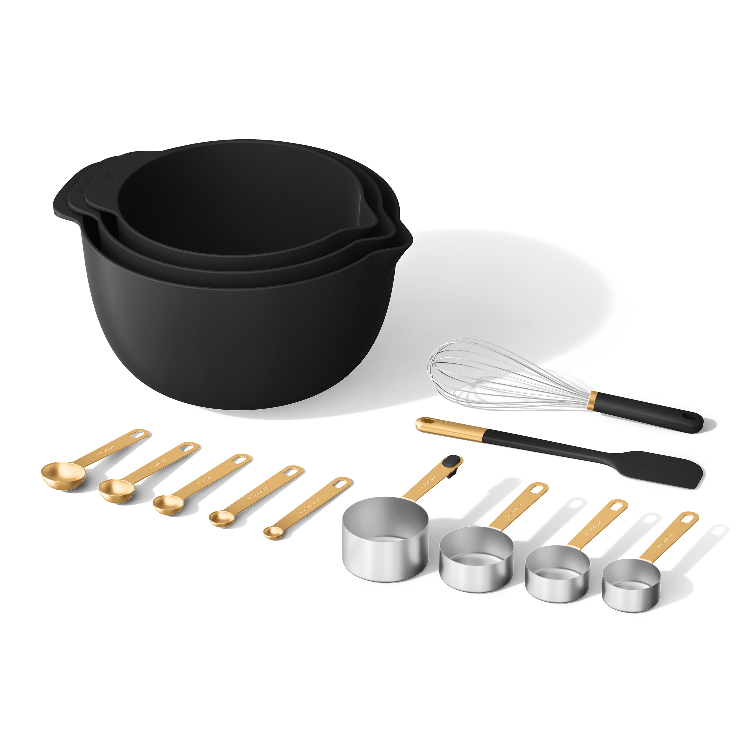 Beautiful 14-Piece Mix & Measure Set, Black Sesame by Drew Barrymore