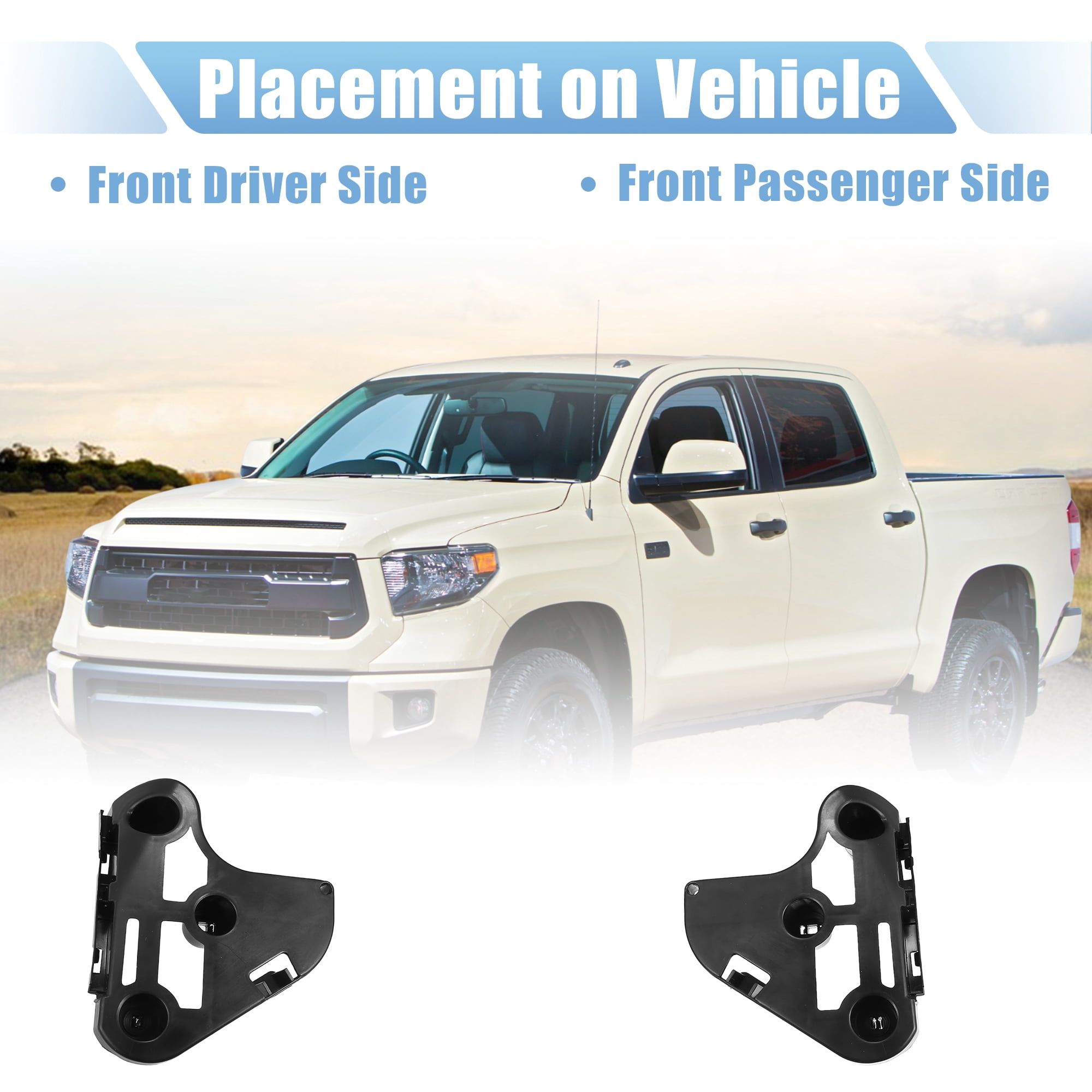 Unique Bargains Front Bumper Mounting Support Bracket for Toyota Tundra 2007-2014