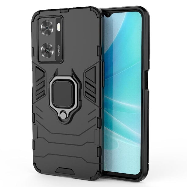 Funda para OPPO A57 4G con Soporte Anillo Giratorio 360° y Protección Resistente a Golpes y Caídas