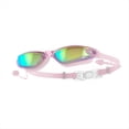 thumbnail image 1 of Gafas de Natación con Diseño de Tapón para los Oídos, Impermeables, A Prueba de Niebla, A Prueba de Rayos UV, Adecuadas para Hombres, Mujeres y Adolescentes, Rosa, 1 of 5