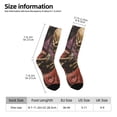 thumbnail image 2 of KLL Eerie Skull Holding Another Print Cool Socks Men's Women's Crew Socks Funny Crazy Novelty Stockings, 2 of 6