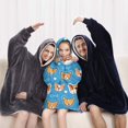 thumbnail image 5 of Cartoon Corgi Blanket Hoodies for Kids 6-13YR Oversize Wearable Blanket Hoodies for Boys Girls Teens, 5 of 7