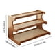 thumbnail image 3 of Estantes Estante organizador de tazas de madera de 3 niveles para encimera, 1 unidad, 31,8 x 29,8 x 19,8 cm, color marrón, para cocina Yulucky, 3 of 9