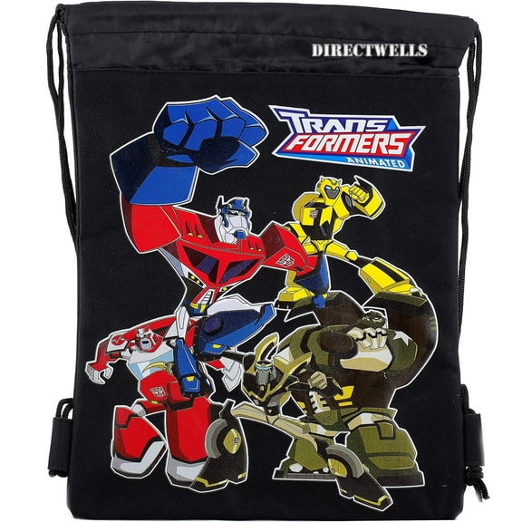 Transformers Black Drawstring Bag