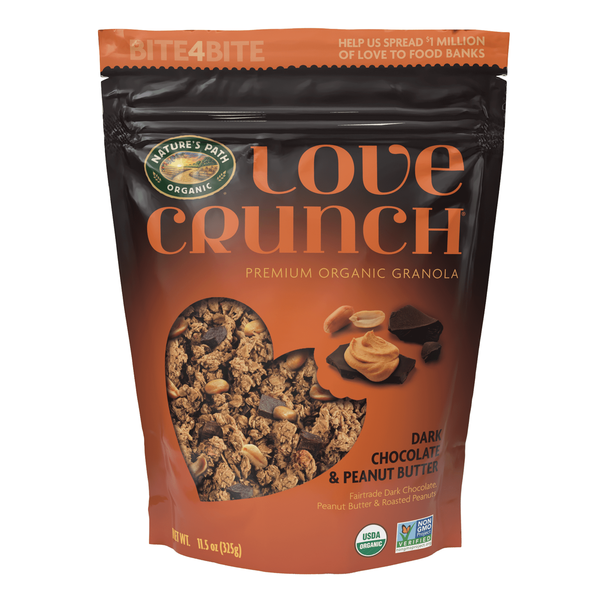 Nature's Path Love Crunch Organic Granola, Dark Chocolate and Peanut Butter, 11.5 oz