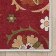 thumbnail image 3 of Well Woven Beatrice Transitional Floral 2'3" x 7'3" Runner Rug Red, 3 of 7