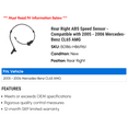 thumbnail image 2 of Rear Right ABS Speed Sensor - Compatible with 2005 - 2006 Mercedes-Benz CL65 AMG, 2 of 2
