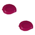 thumbnail image 3 of Guardoinrt Snack Tray Candy Plate Fruit Basket Compact Size Leaf Multifunctional Party Accessory Decoration Wedding Supplies Rose Red 2Set, 3 of 6