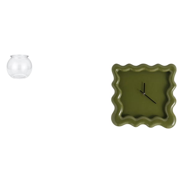 Adorno Transparente Para Pecera Pequeña, Acuario, Cuenco, Jarrón, Mesa, Hogar, Plantas, Reloj De Pared Cuadrado, Decoración, Regalos, Silencioso, Preciso, Reloj Colgante, Casa De Campo,
