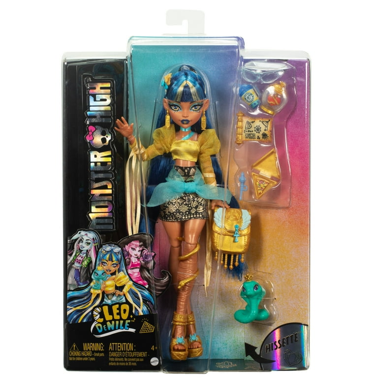 Free Shipping! Monster High Cleo De Nile Fashion Doll in Golden