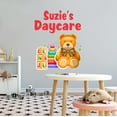 thumbnail image 1 of KIDS DAYCARE - Adhesive Child Care Multicolored Decoration Teddy Bear Alphabet Cubes Design Kids Playroom Nursery Personalized Name Wall Decal Sticker 32" x 40", 1 of 3