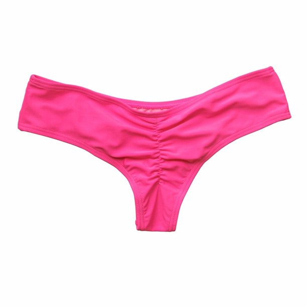 Traje de baño Mujer Calzoncillos Bikini Lazos laterales inferiores Tanga brasileña Traje de baño Corte clásico Bottoms Biquini Swim Short Ladies traje de baño Tan Jianjun unisex