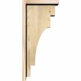 thumbnail image 3 of 6"W x 10"D x 22"H Mediterranean Rough Sawn Corbel w/Backplate, Douglas Fir, 3 of 9