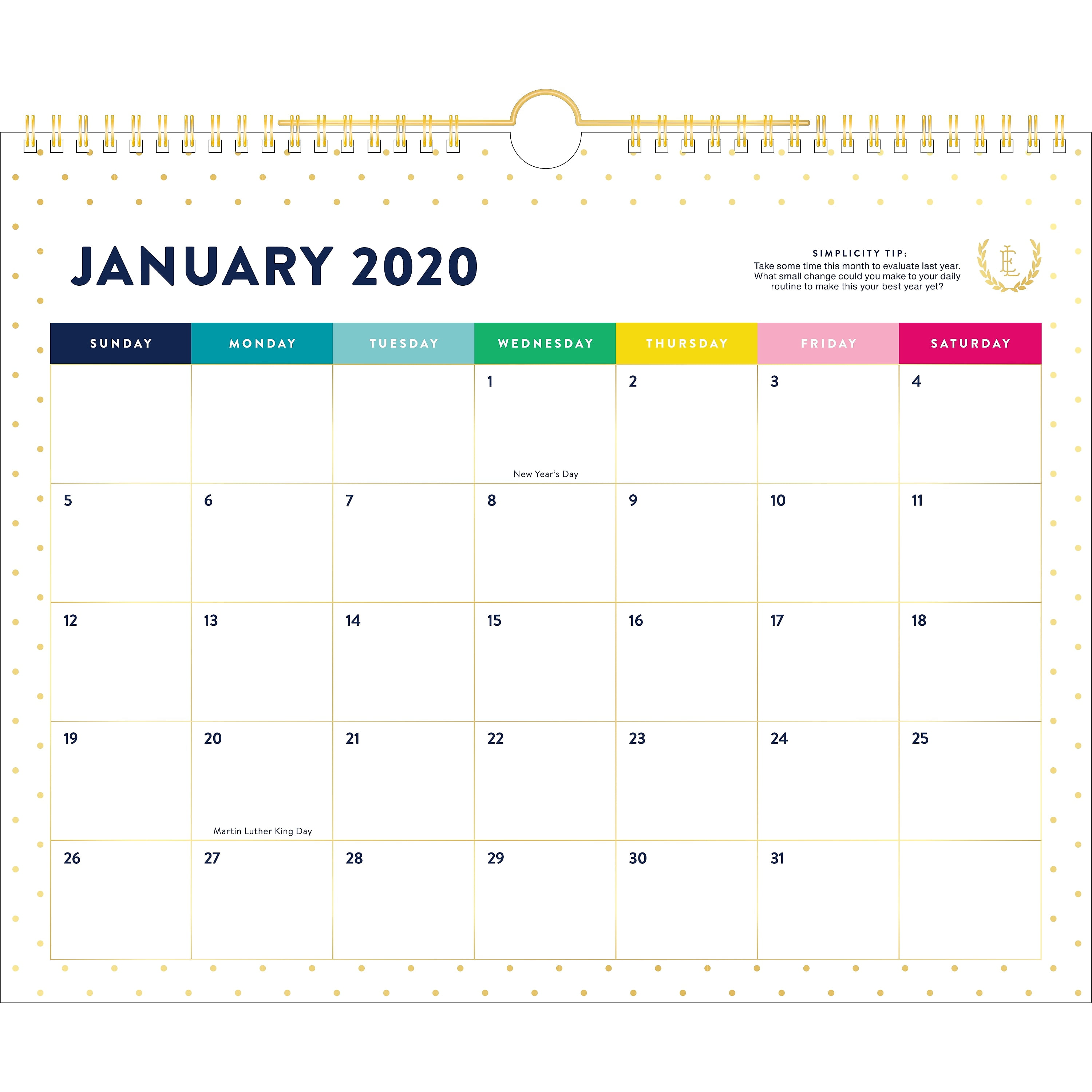 Month At A Glance Calendar 2025