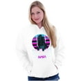 thumbnail image 4 of Vaporwave NASA Space Shuttle Specs Unisex Plus Size Hoodie Brisco Brands 2X, 4 of 5