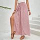 thumbnail image 5 of WILLBEST Pantalones Casuales de Mujer, Culotte de Pierna Ancha con Diseño Floral y Abertura Lateral para Un Uso Diario Cómodo. Grande, 5 of 7