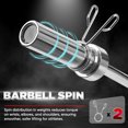 thumbnail image 4 of Yes4All Olympic Barbell Steel Curl Bar for Full Body Strength Workouts, 300 lbs, 4 of 4