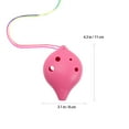 thumbnail image 2 of Beginner Plastic Ocarina Beginner Musical Instrument Practice 6-hole Ocarina, 2 of 9