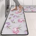 thumbnail image 2 of Kitchen Rugs Sets Of 2,Pioneer Flower Floral Print Pattern Anti Fatigue Kitchen Mat Rugs Non Slip Washable,Decorative Kitchen Floor Mats for Kitchen,Sink,Laundry,17"x47"+17"x47", 2 of 5