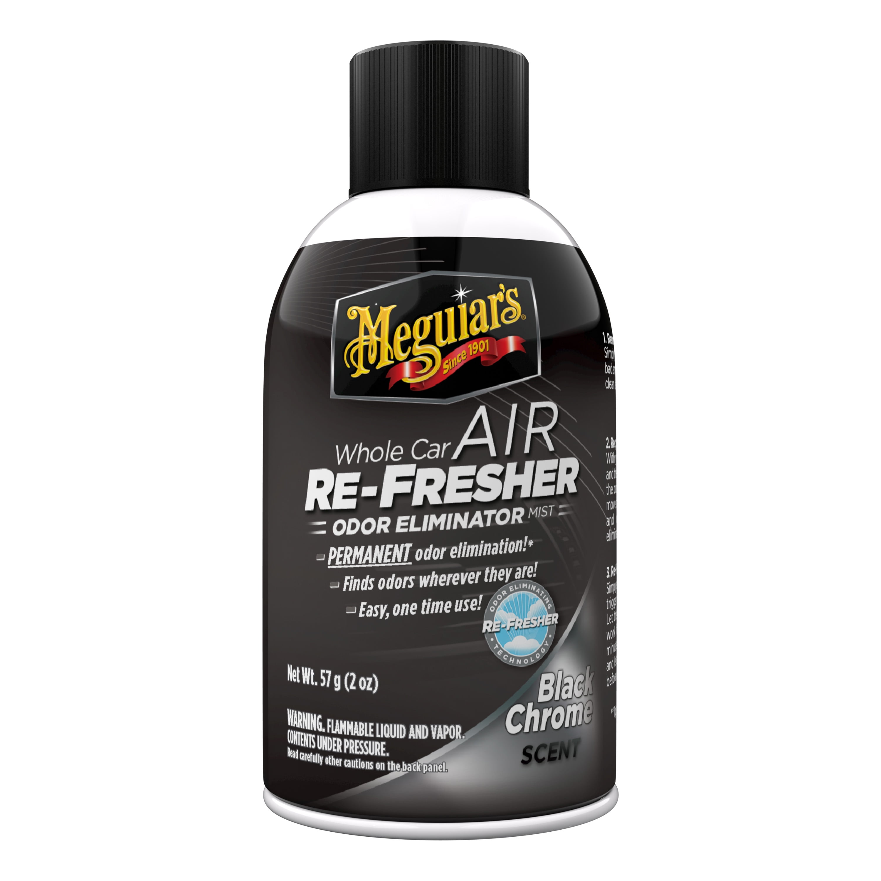 Meguiar's Whole Car Air Re-Fresher Odor Eliminator Mist – New Car Scent – G16402, 2 Oz(pack of 6)