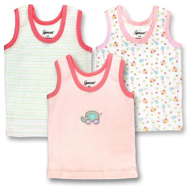 372G36 3 Piece Pink & White Girls Tank Tops 36 Months Walmart Canada